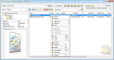 Edit Archive Functionality Window
